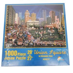 SunsOut 1000 Piece Jigsaw Puzzle Union Square By Alexander Chen 1997 New Sealed